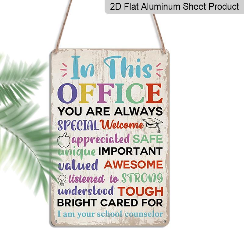 2D Flat, 1pc In This Office You Are Always Special School Counselor Aluminium Metal Wall Decor Sign - 8 x12 Colorful Inspirational Office Decor 20*30cm
2D Flat, 1pc In This Office You Are Always Special School Counselor Aluminium Metal Wall Decor Sign - 8 x12 Colorful Inspirational Office Decor 20*30cm