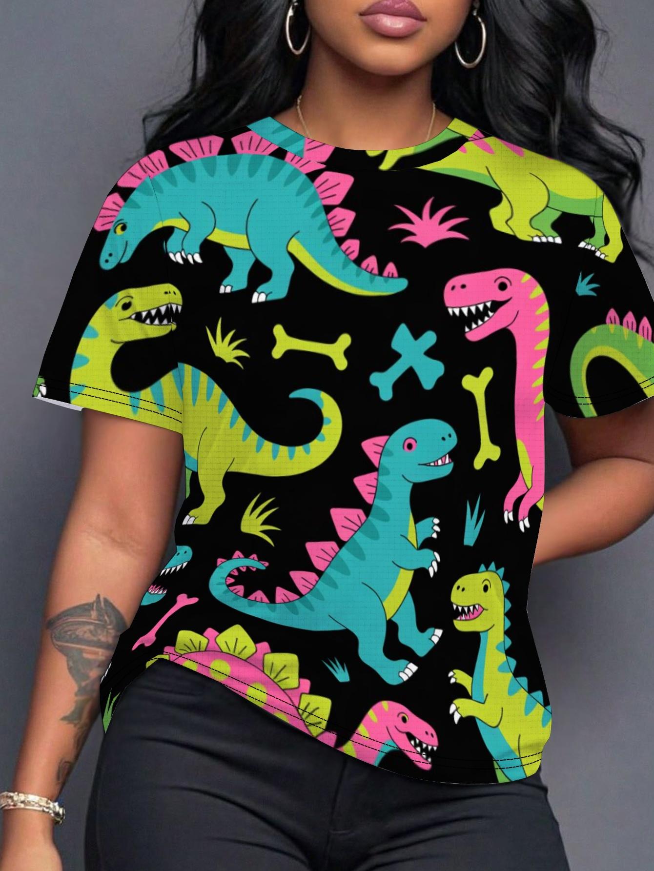 Women s Neon Dinosaur Party T-Shirt - Retro 80s Themed Casual Summer Top with Print. Machine Washable Suitable for Parties. Casual Attire ; Themed Eve 3XL дубильна кора
Women s Neon Dinosaur Party T-Shirt - Retro 80s Themed Casual Summer Top with Print. Machine Washable Suitable for Parties. Casual Attire ; Themed Eve 3XL дубильна кора