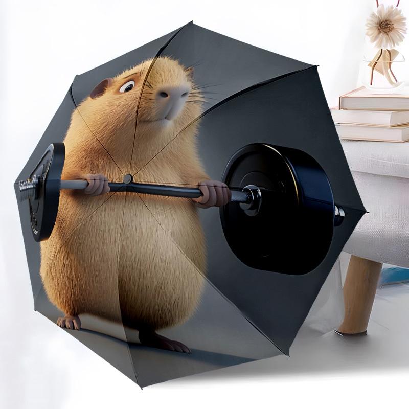 1pc Capybara Workout Gear Automatic Folding Umbrella Durable Iron Frame,All Seasons Home Travel Outdoor Multifunctional Umbrella yy251115106
1pc Capybara Workout Gear Automatic Folding Umbrella Durable Iron Frame,All Seasons Home Travel Outdoor Multifunctional Umbrella yy251115106