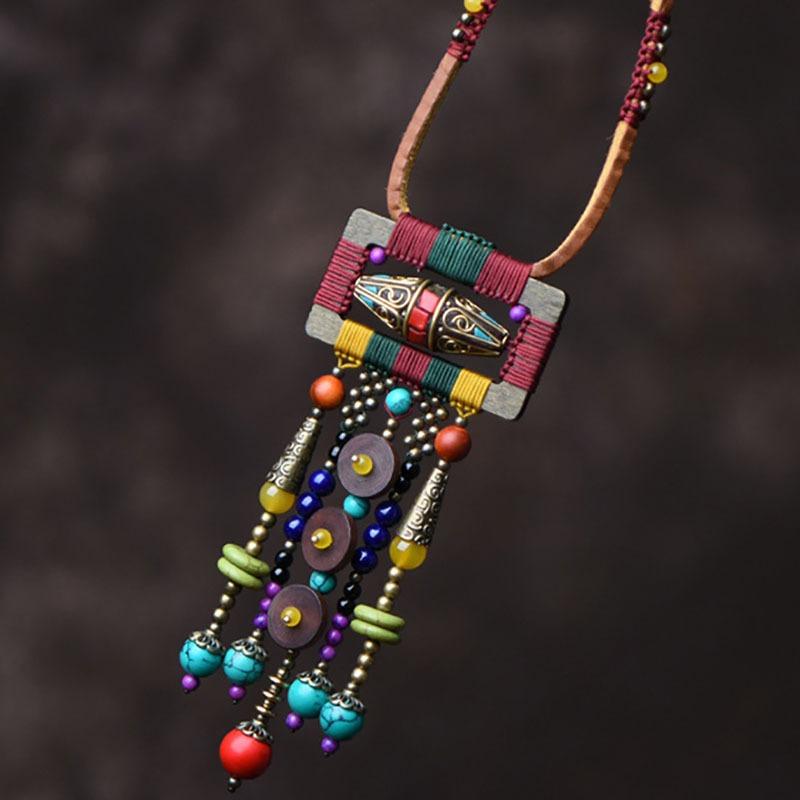 Этнический стиль, креативные ювелирные изделия, ожерелье с кисточками, женское ожерелье с подвеской, ретро-свитер-цепочка
Этнический стиль, креативные ювелирные изделия, ожерелье с кисточками, женское ожерелье с подвеской, ретро-свитер-цепочка
