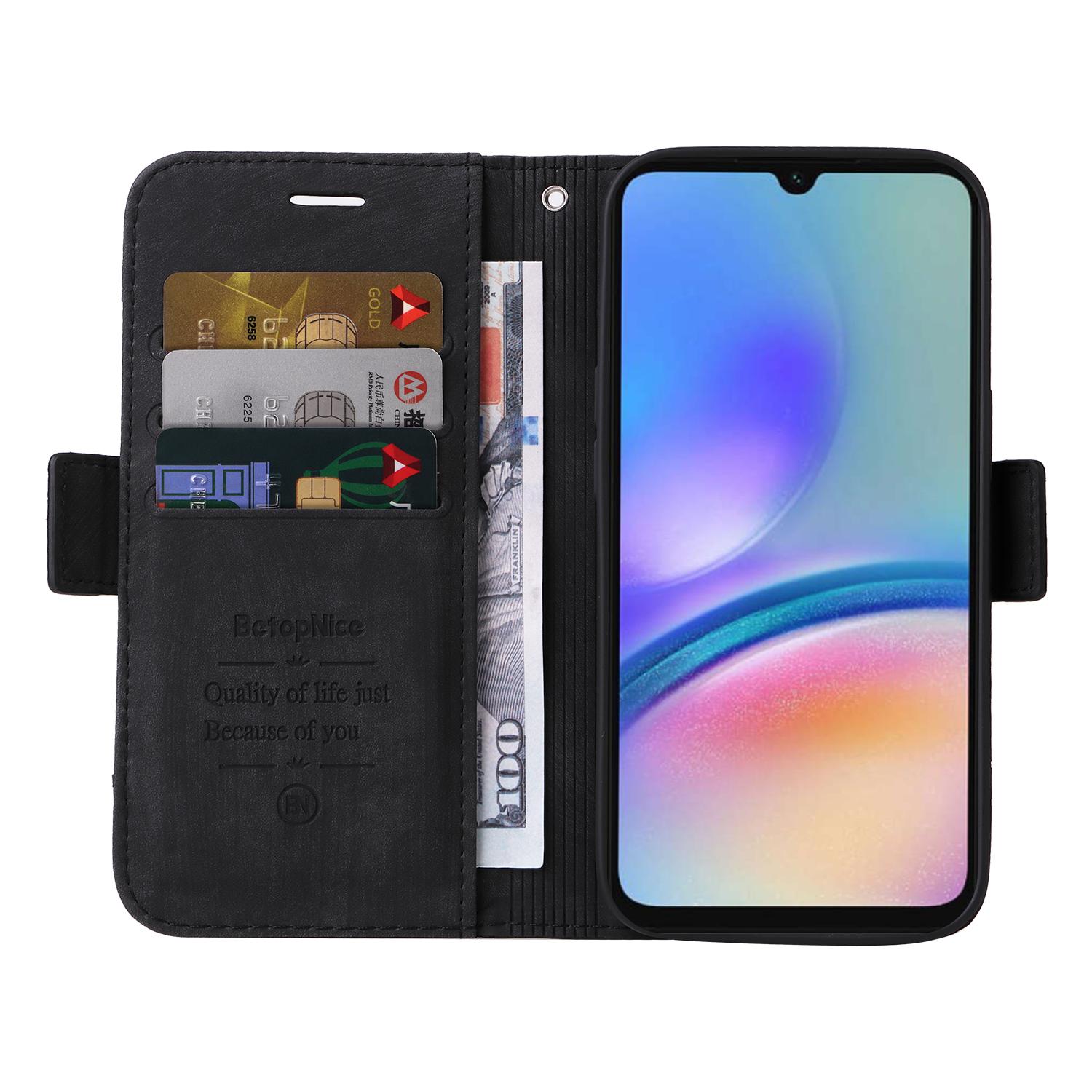 BETOPNICE 001 For Samsung Galaxy A05s 4G Cover PU Leather Stand Wallet Phone Case Black
BETOPNICE 001 For Samsung Galaxy A05s 4G Cover PU Leather Stand Wallet Phone Case Black