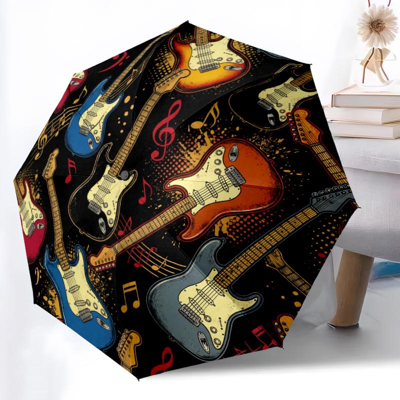 Digital Printed 8-Rib Auto Umbrella, Guitar Umbrella, Festive Design for Holiday Outdoor Use, Creative Umbrella Suitable for Travel and Shopping
Digital Printed 8-Rib Auto Umbrella, Guitar Umbrella, Festive Design for Holiday Outdoor Use, Creative Umbrella Suitable for Travel and Shopping