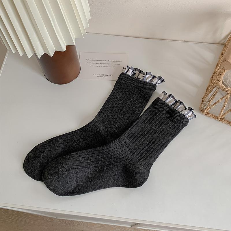 Wind Lace Vintage Tube Socks Trendy Socks Women Lolita Pile Socks One size чорний
Wind Lace Vintage Tube Socks Trendy Socks Women Lolita Pile Socks One size чорний