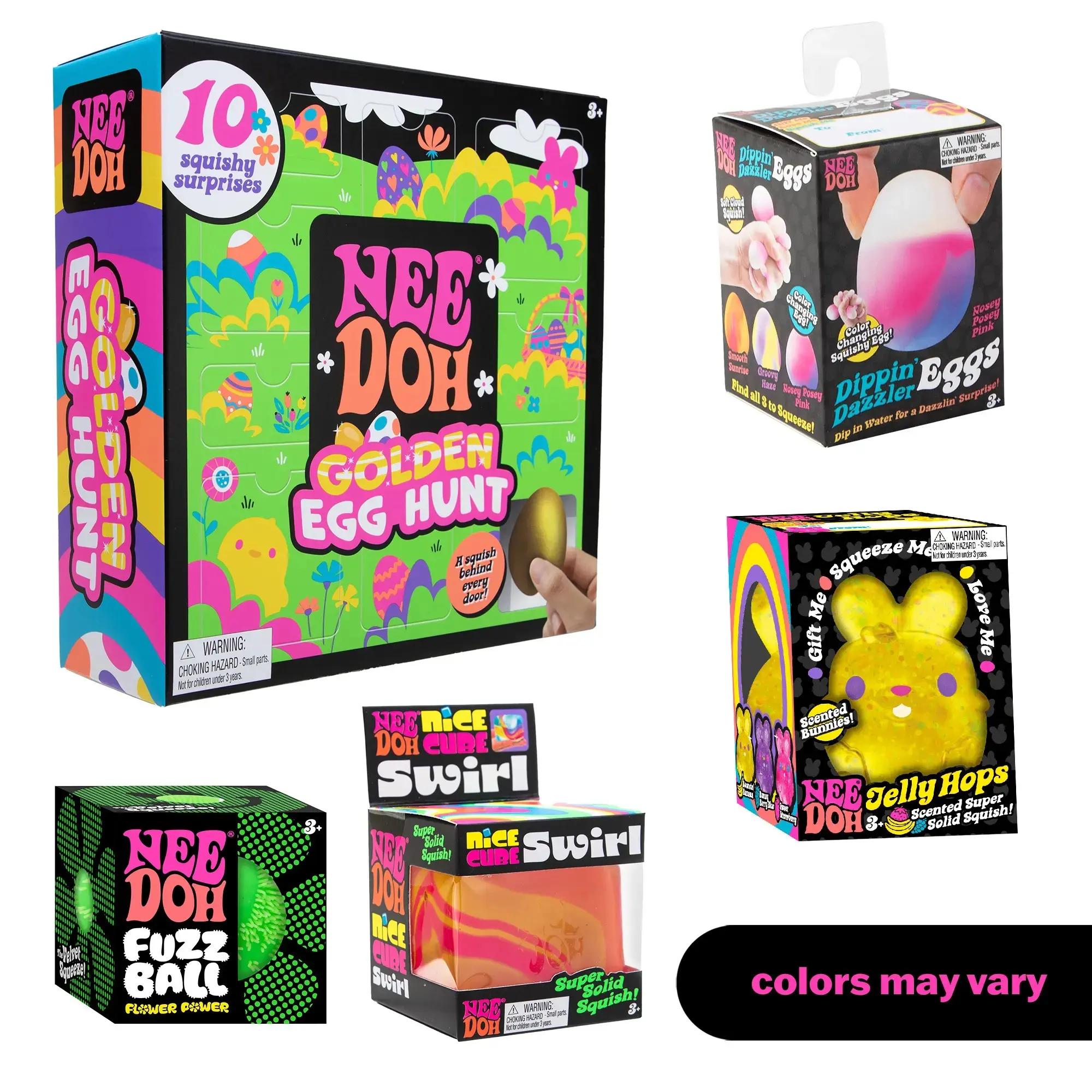 Golden Egg Hunt Easter Bundle - Squishy Easter Fun Set Toys -Various Textures and Fillings - Ages 3 and Up - Bundle of 5 Nice Toys 1+4
Golden Egg Hunt Easter Bundle - Squishy Easter Fun Set Toys -Various Textures and Fillings - Ages 3 and Up - Bundle of 5 Nice Toys 1+4