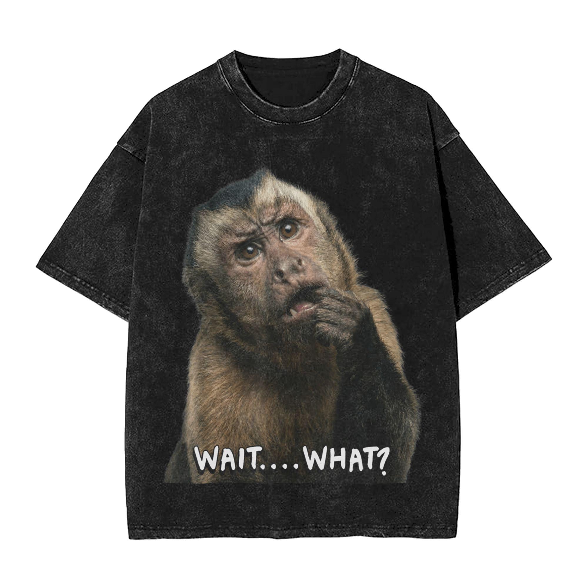 Harajuku Washed Shirt Thinking Monkey Meme Outfit Casual T Shirt Oversize Streetwear Short Sleeve Graphic Printed Tees 2XL
Harajuku Washed Shirt Thinking Monkey Meme Outfit Casual T Shirt Oversize Streetwear Short Sleeve Graphic Printed Tees 2XL