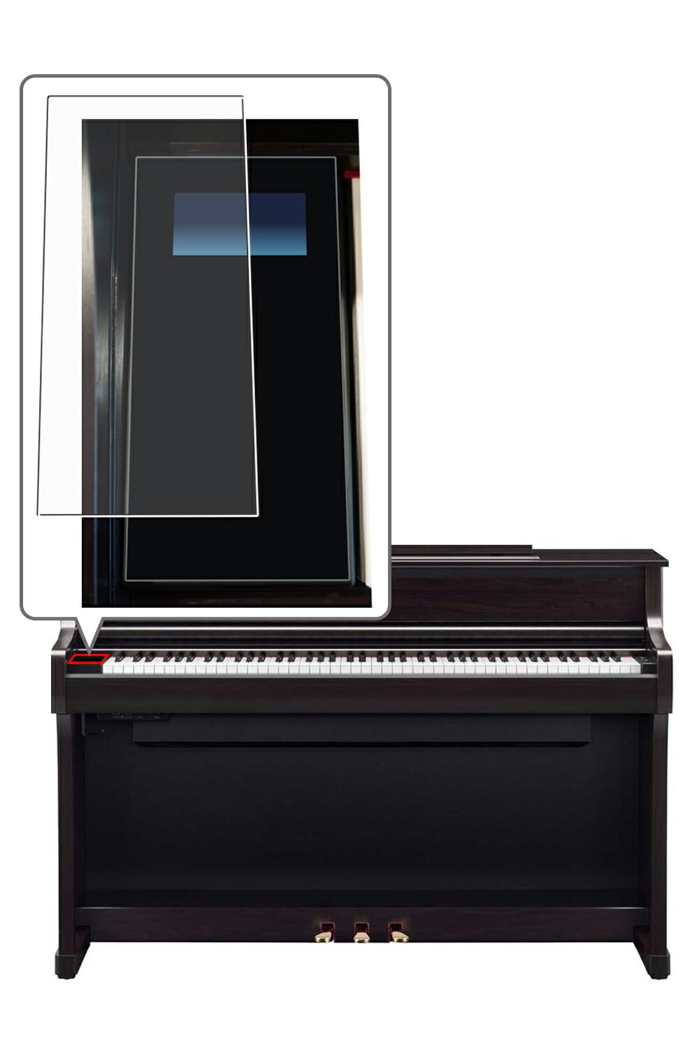 ClearView YAMAHA Clavinova LCD Protective Film Matte Type Made in Japan CLP-875 CLP-885 (Reduced Reflection)
ClearView YAMAHA Clavinova LCD Protective Film Matte Type Made in Japan CLP-875 CLP-885 (Reduced Reflection)