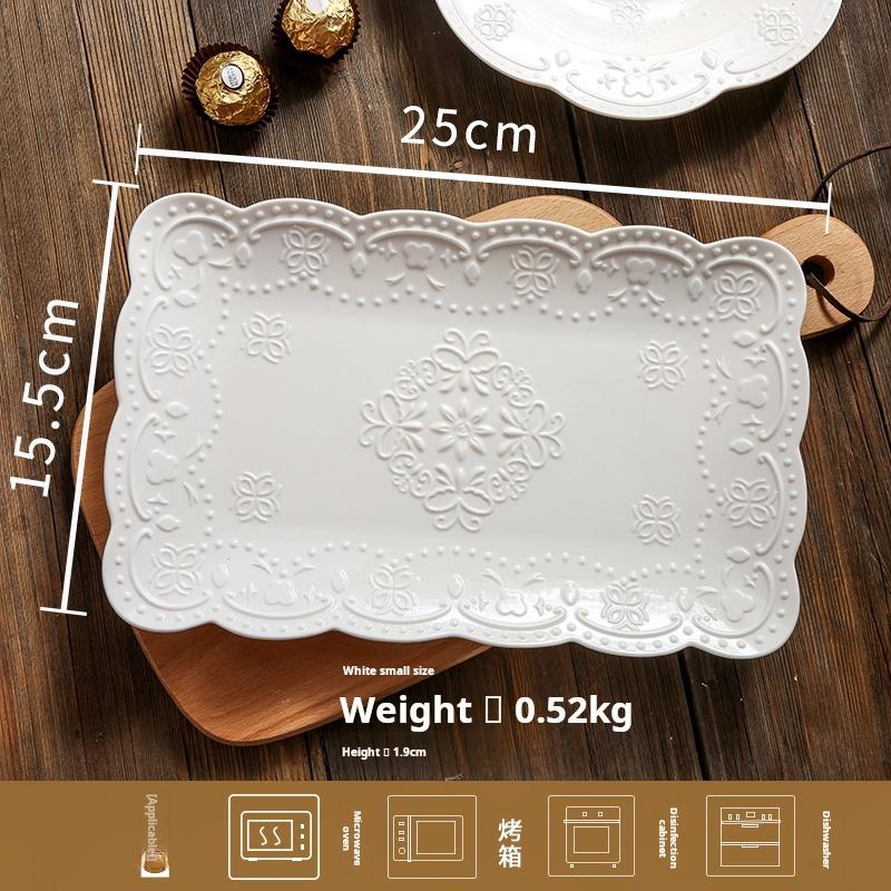 Бытовые рельефные керамические прямоугольные тарелки, обеденные тарелки с бабочками, тарелки для овощей, фруктовые тарелки для послеобеденного чая, тарелки для закусок
Бытовые рельефные керамические прямоугольные тарелки, обеденные тарелки с бабочками, тарелки для овощей, фруктовые тарелки для послеобеденного чая, тарелки для закусок