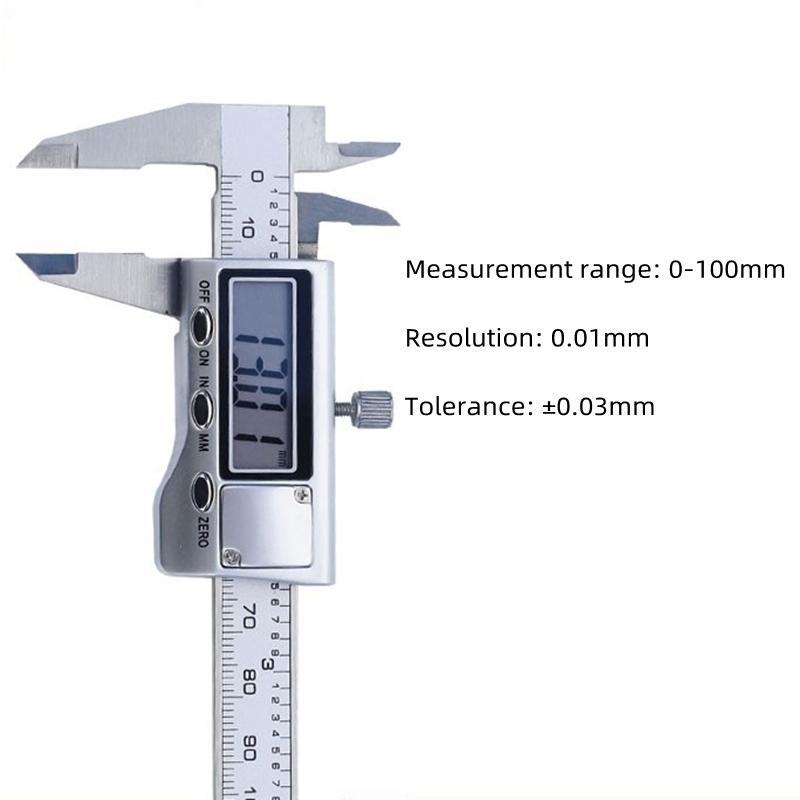Электронный цифровой штангенциркуль measuring range:0~100mm
Электронный цифровой штангенциркуль measuring range:0~100mm