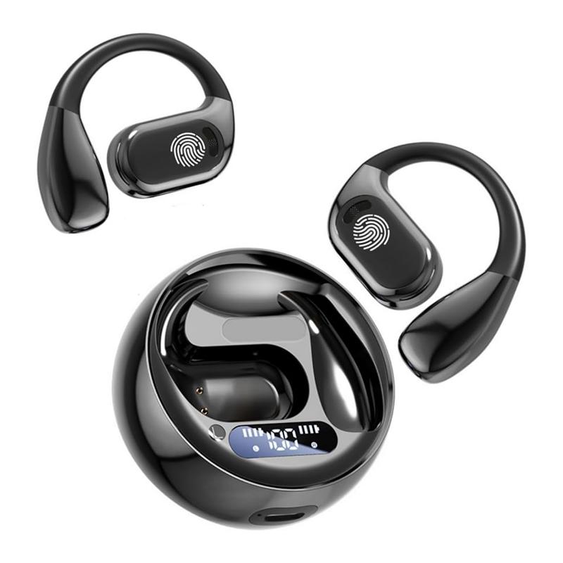 Bluetooth-наушники с открытым ушным вкладышем, беспроводные наушники-вкладыши Bluetooth с шумоподавлением для бега, микрофоном и гибкими заушными креплениями чёрный
Bluetooth-наушники с открытым ушным вкладышем, беспроводные наушники-вкладыши Bluetooth с шумоподавлением для бега, микрофоном и гибкими заушными креплениями чёрный
