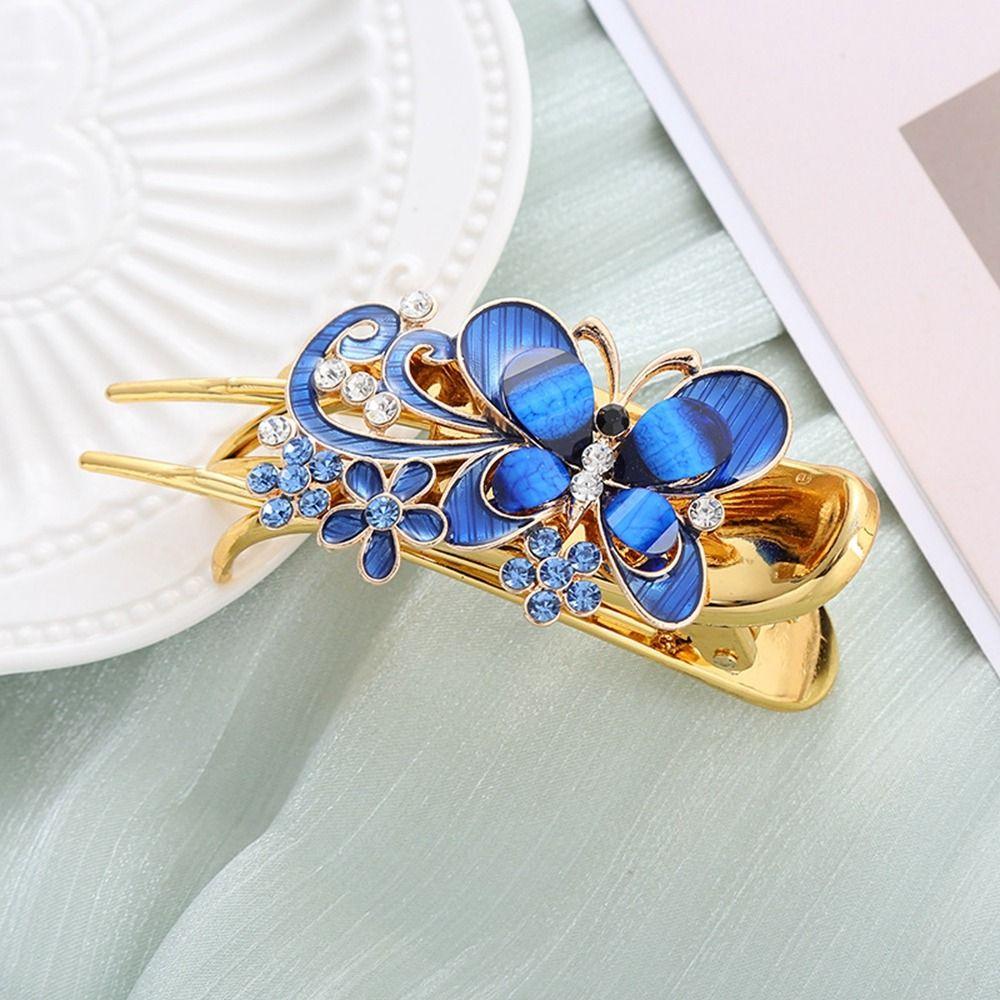 Hair Clip Butterfly Hair Clip Rhinestone Duckbill Clip Female Hair Accessories Korean Style Hairpin фіолетовий
Hair Clip Butterfly Hair Clip Rhinestone Duckbill Clip Female Hair Accessories Korean Style Hairpin фіолетовий
