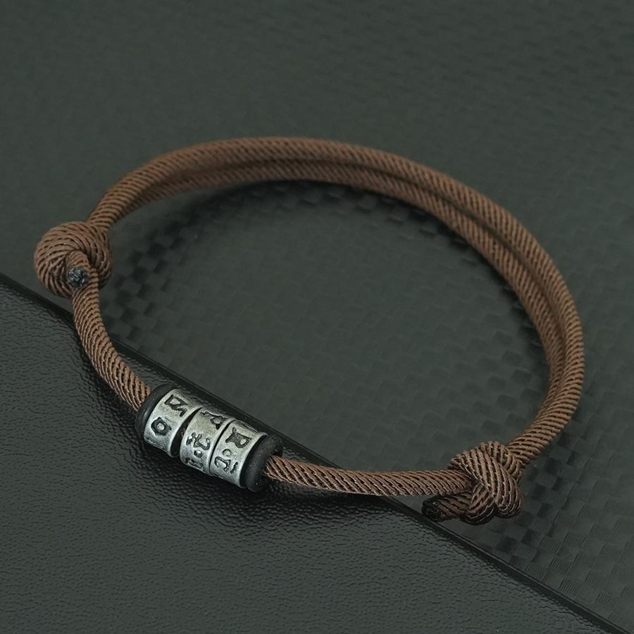 Retro Sanskrit Bracelet For Men A Grade 3mm Cord Chain Braslet Adjustable 5 Colors Lucky String Braclet Meditatin Accessories
Retro Sanskrit Bracelet For Men A Grade 3mm Cord Chain Braslet Adjustable 5 Colors Lucky String Braclet Meditatin Accessories