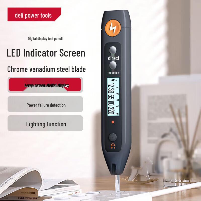 Deli HT7005 Digital Voltage Tester Pen
Deli HT7005 Digital Voltage Tester Pen