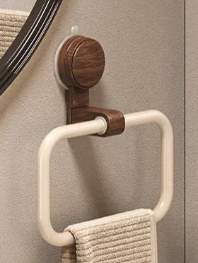New Bathroom Towel Rack Vintage Walnut Wood Waterproof Bathroom Towel Holder with Suction Cup Mount Wall-Mounted Towels Ring белый
New Bathroom Towel Rack Vintage Walnut Wood Waterproof Bathroom Towel Holder with Suction Cup Mount Wall-Mounted Towels Ring белый