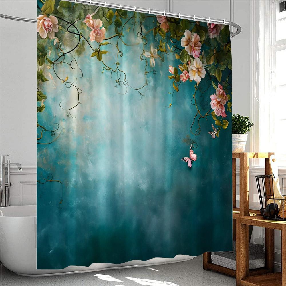 Floral Plants Shower Curtain Pink Roses Green Leaf Vines Botanical Home Decor For Bathroom Polyester Bathtub Curtains Cloth W60H190(CM)-1 Pcs
Floral Plants Shower Curtain Pink Roses Green Leaf Vines Botanical Home Decor For Bathroom Polyester Bathtub Curtains Cloth W60H190(CM)-1 Pcs