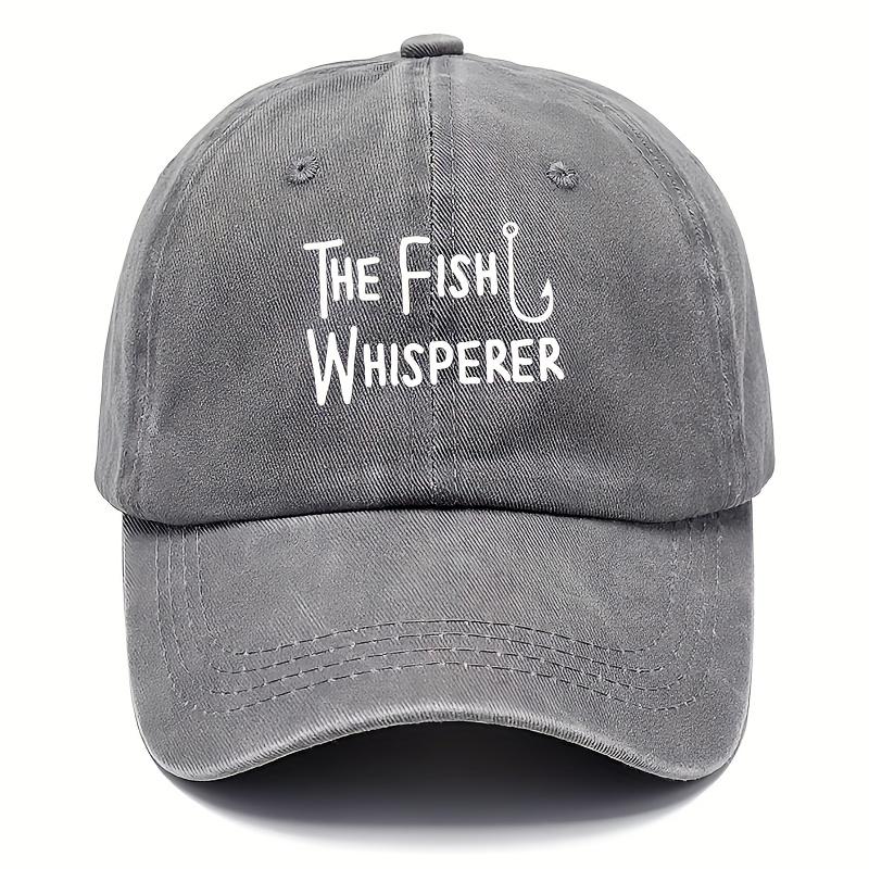 THE FISH WHISPERER Print Fishing Hat Adjustable Washed Cap Suitable for Men Women Outdoor Activities Fishing Trips One Size
THE FISH WHISPERER Print Fishing Hat Adjustable Washed Cap Suitable for Men Women Outdoor Activities Fishing Trips One Size