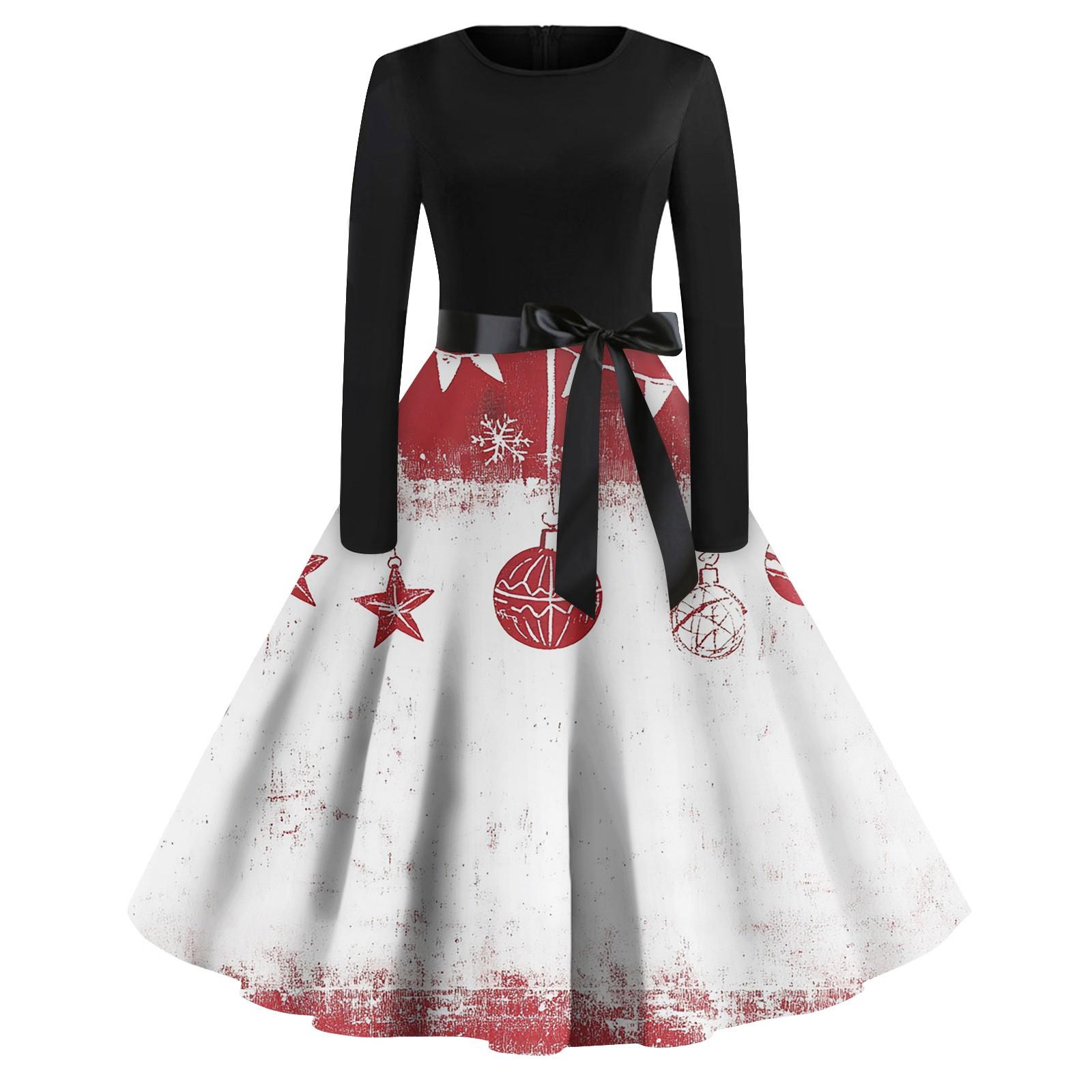 Женские рождественские принты с длинным рукавом и круглым вырезом больших размеров вечерние выпускные платья S белый
Женские рождественские принты с длинным рукавом и круглым вырезом больших размеров вечерние выпускные платья S белый