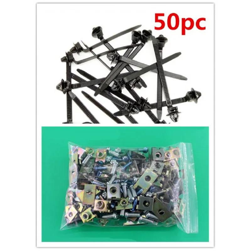150Pcs Nylon Tie Wrap Fastening Clips +Door Panel Fastener Fixed Screw U-Type
150Pcs Nylon Tie Wrap Fastening Clips +Door Panel Fastener Fixed Screw U-Type