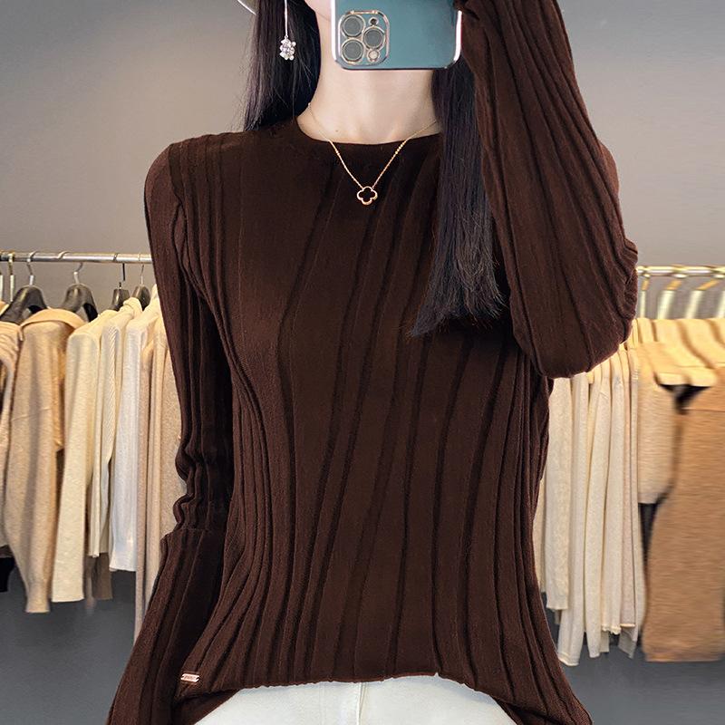 Женская мода с высоким воротом и круглым вырезом, свободный трикотаж, длинный рукав, трикотажная рубашка однотонного цвета для осени и зимы XXL кофейный
Женская мода с высоким воротом и круглым вырезом, свободный трикотаж, длинный рукав, трикотажная рубашка однотонного цвета для осени и зимы XXL кофейный
