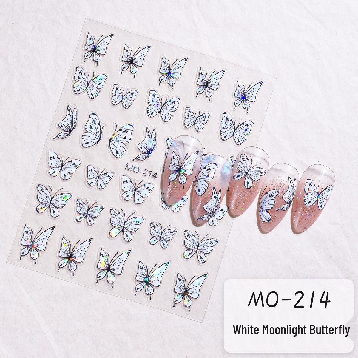 Радужные 3D наклейки для ногтей «Бабочки в лунном свете» с дизайном полукрыльев
Радужные 3D наклейки для ногтей «Бабочки в лунном свете» с дизайном полукрыльев