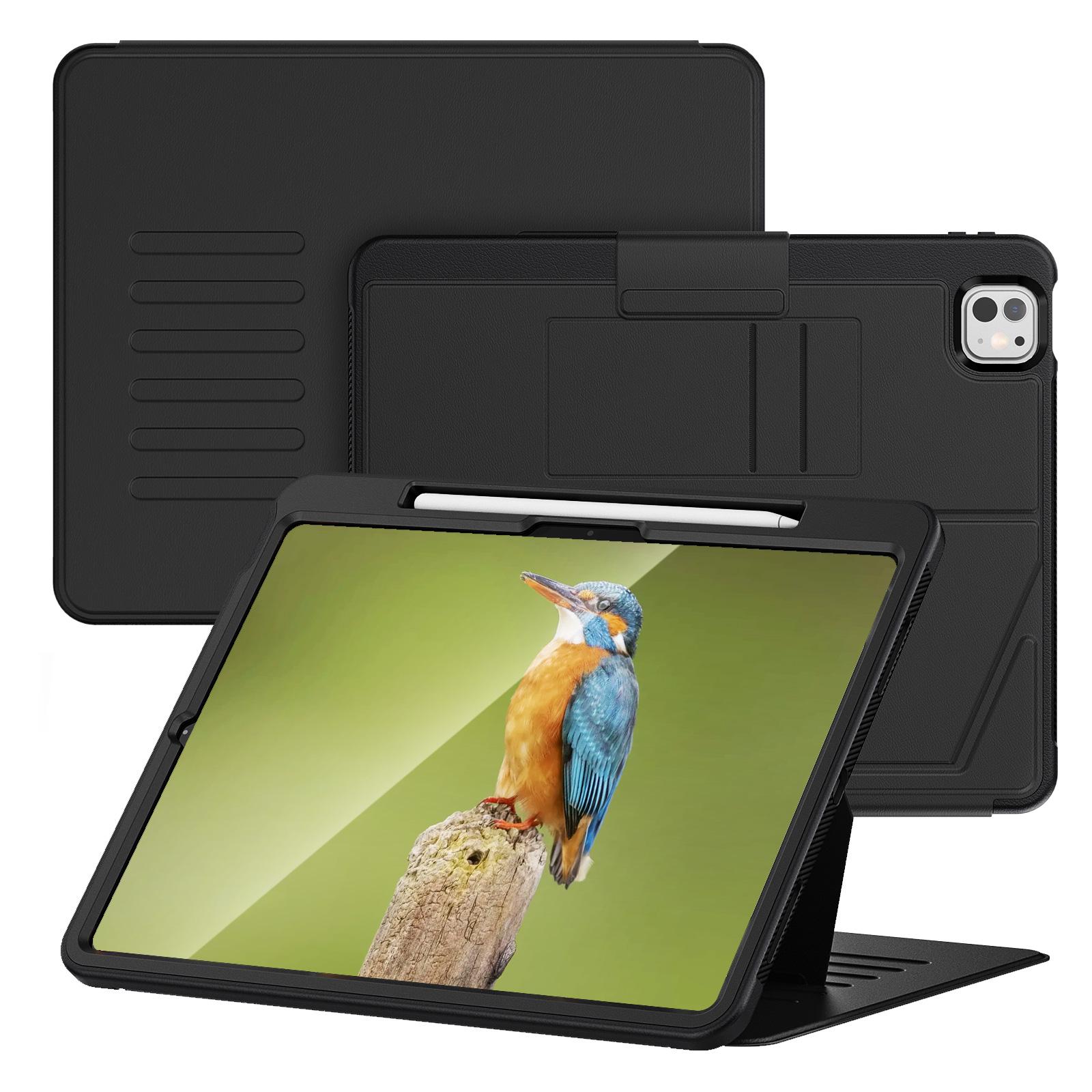 For iPad Pro 13 (2024) Shockproof Case PC+TPU+PU U-Shape Stand Tablet Cover with Card Slots Black
For iPad Pro 13 (2024) Shockproof Case PC+TPU+PU U-Shape Stand Tablet Cover with Card Slots Black