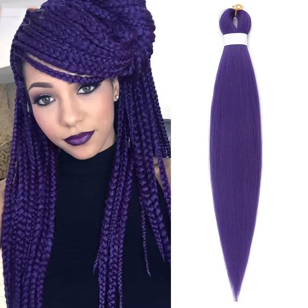 Long Purple Braiding Hair 24Inch Pre Stretched Synthetic Braiding hair for Braids Purple Hair Extensions for Halloween Cosplay 1Pcs
Long Purple Braiding Hair 24Inch Pre Stretched Synthetic Braiding hair for Braids Purple Hair Extensions for Halloween Cosplay 1Pcs