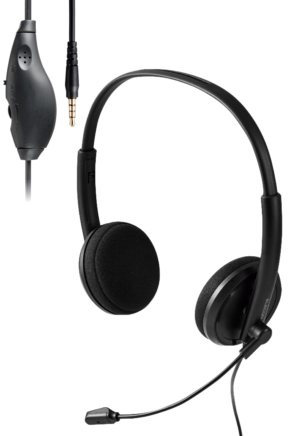 ELECOM Headset 4 Pole Noise Canceling Unidirectional Light Wired Headphones with Microphone Long Time Web Conference Telework Black 3.5mm HS-HP06STBK чорний
ELECOM Headset 4 Pole Noise Canceling Unidirectional Light Wired Headphones with Microphone Long Time Web Conference Telework Black 3.5mm HS-HP06STBK чорний