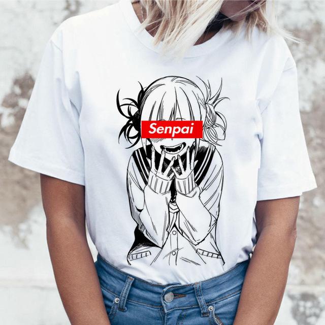 Ahegao Мультфильм T-Shirt женщин Харадзюку Боку Нет Герой Академия Аниме T -Shirt Senpai Смешные футболки
Ahegao Мультфильм T-Shirt женщин Харадзюку Боку Нет Герой Академия Аниме T -Shirt Senpai Смешные футболки