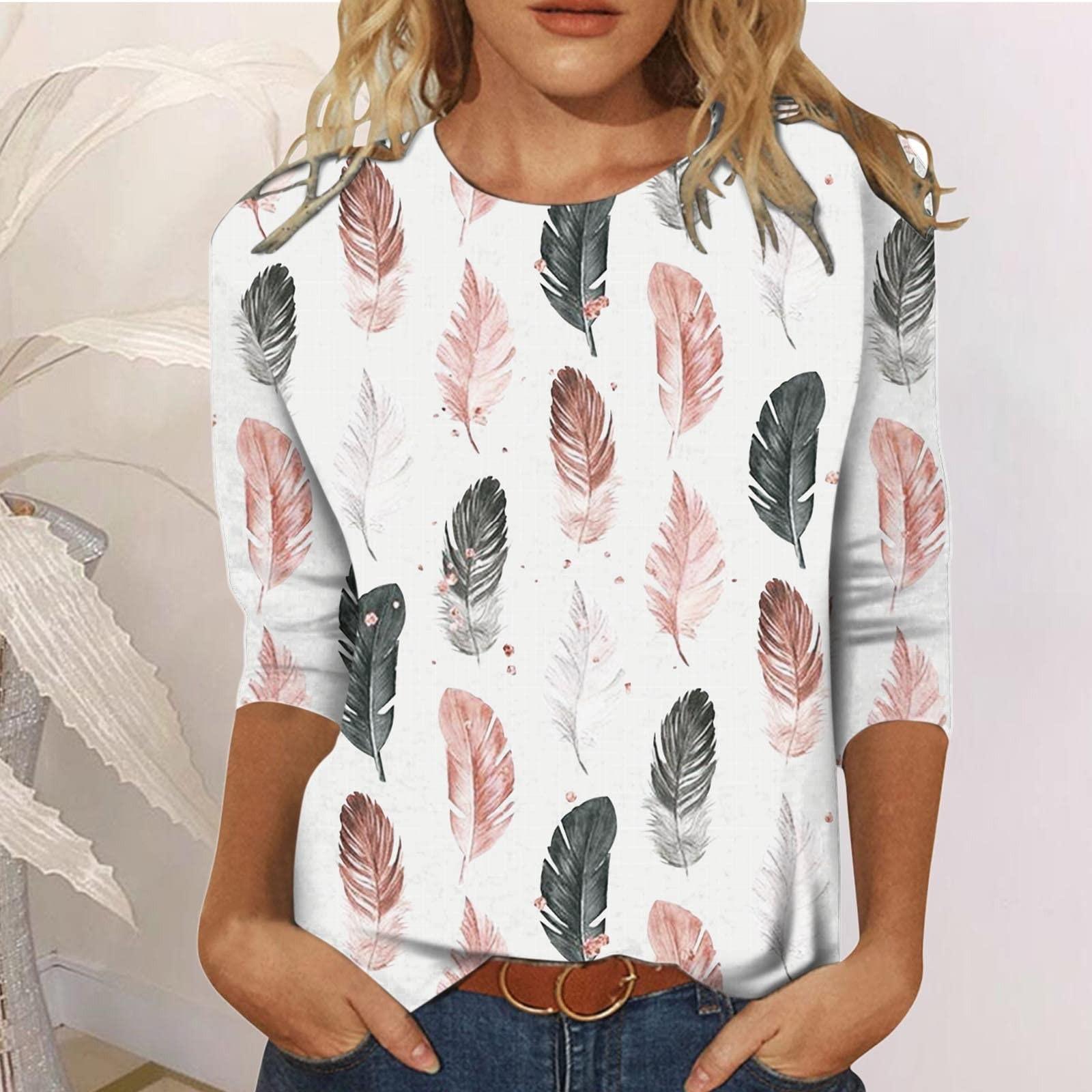 Женская модная повседневная свободная футболка с круглым вырезом и рукавами 3/4 с принтом, женский топ S розовый
Женская модная повседневная свободная футболка с круглым вырезом и рукавами 3/4 с принтом, женский топ S розовый