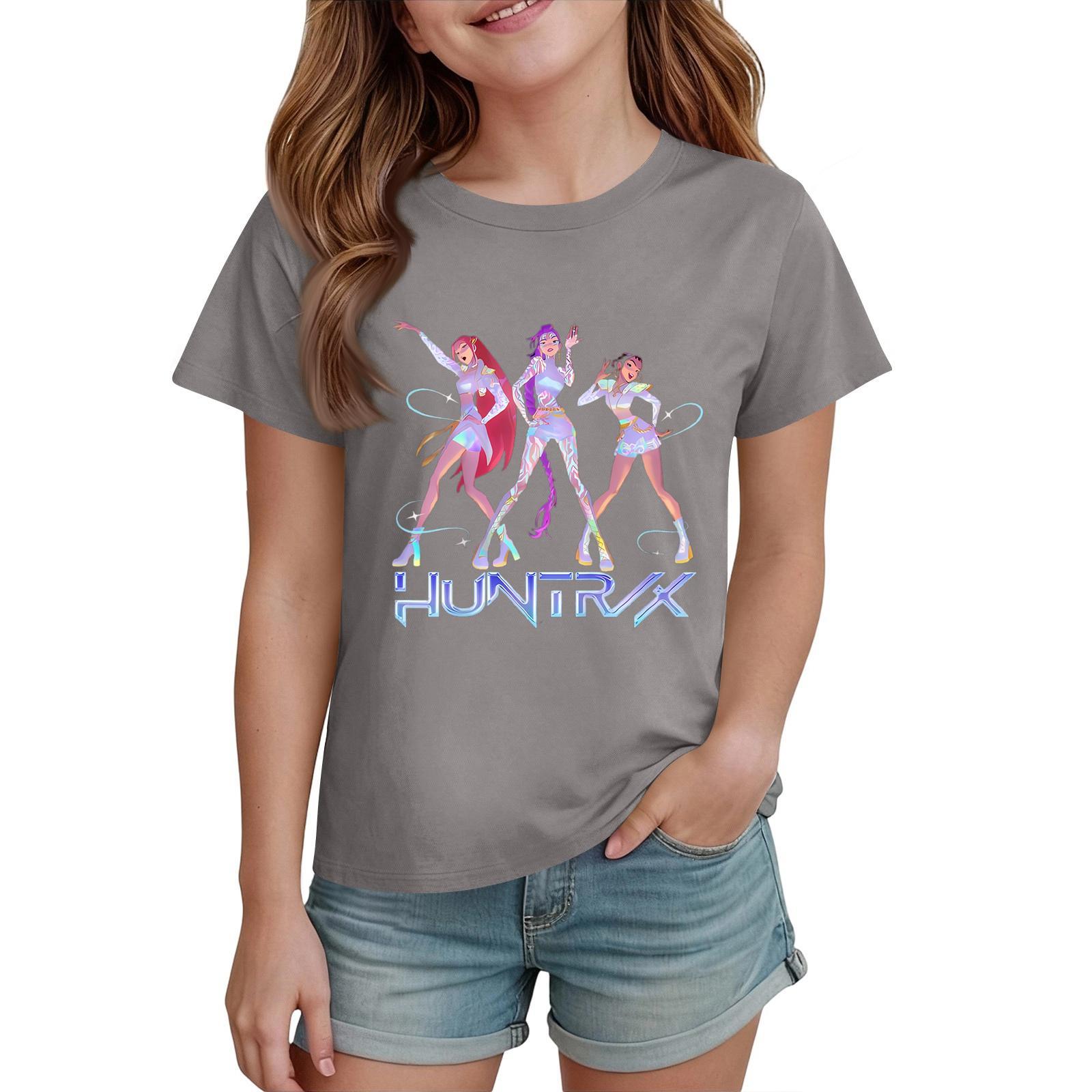 Girls Short Sleeve T-Shirt Featuring Three Animated Characters Graphic Print Soft Comfortable Fit Casual Wear 130
Girls Short Sleeve T-Shirt Featuring Three Animated Characters Graphic Print Soft Comfortable Fit Casual Wear 130