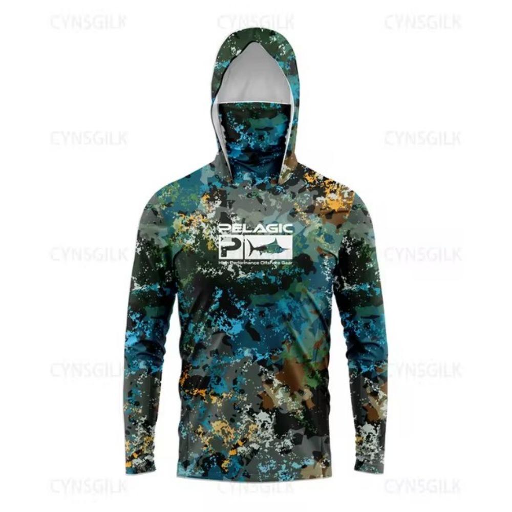Pelagic Long Sleeve Hooded Fishing Shirt - UV Protection, Summer Sun Shield 6XL
Pelagic Long Sleeve Hooded Fishing Shirt - UV Protection, Summer Sun Shield 6XL