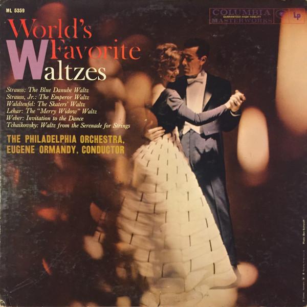 LP Record PHILADELPHIA ORCHESTRA EUGENE ORMAN - World s Favorite Waltzes ML5359 COLUMBIA MASTER 1959 US Classical Used
LP Record PHILADELPHIA ORCHESTRA EUGENE ORMAN - World s Favorite Waltzes ML5359 COLUMBIA MASTER 1959 US Classical Used