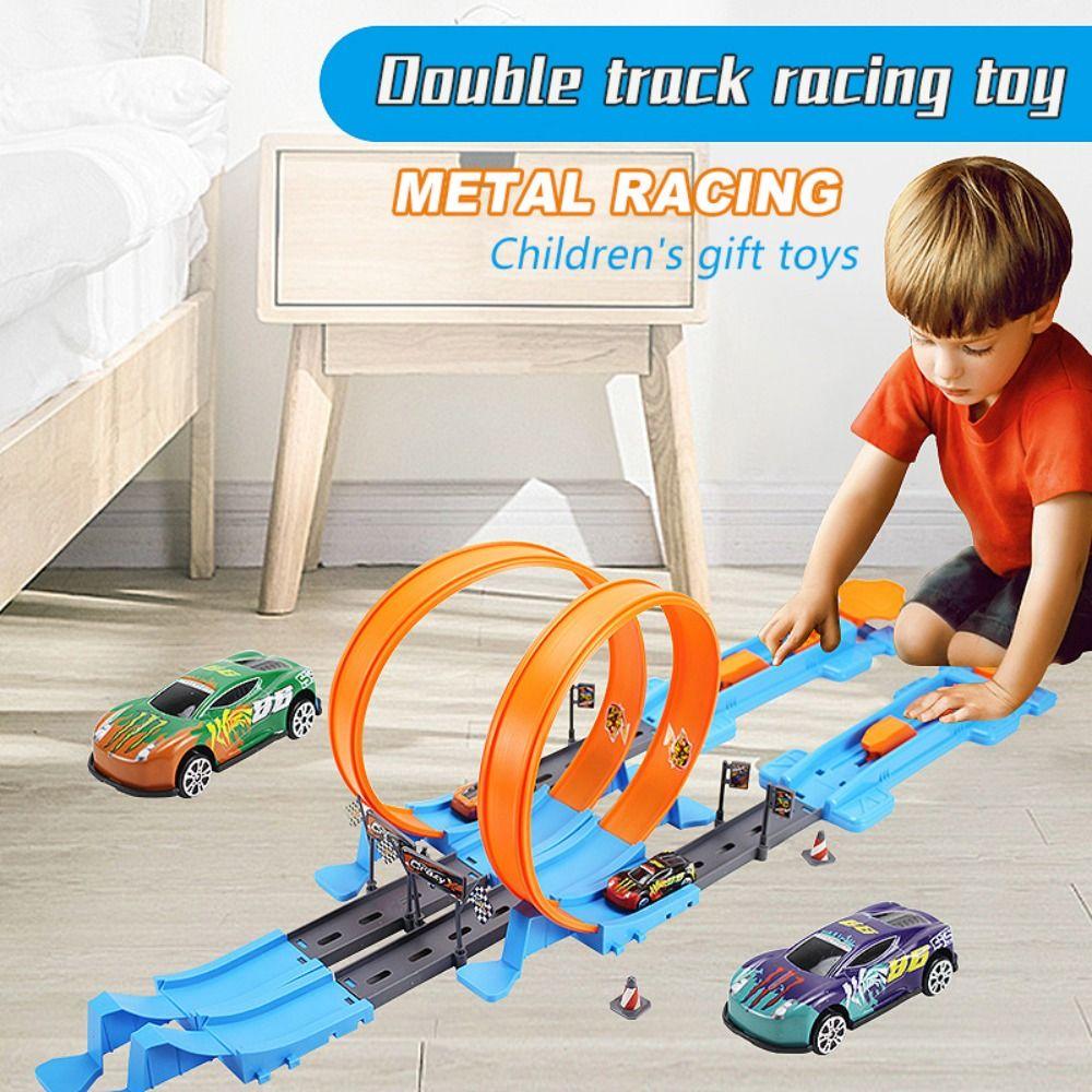 DIY Assembled Kids Rail Car Vehicles Toys Stunt Speed Car Racing Track Toys Children Gift 18pcs
DIY Assembled Kids Rail Car Vehicles Toys Stunt Speed Car Racing Track Toys Children Gift 18pcs