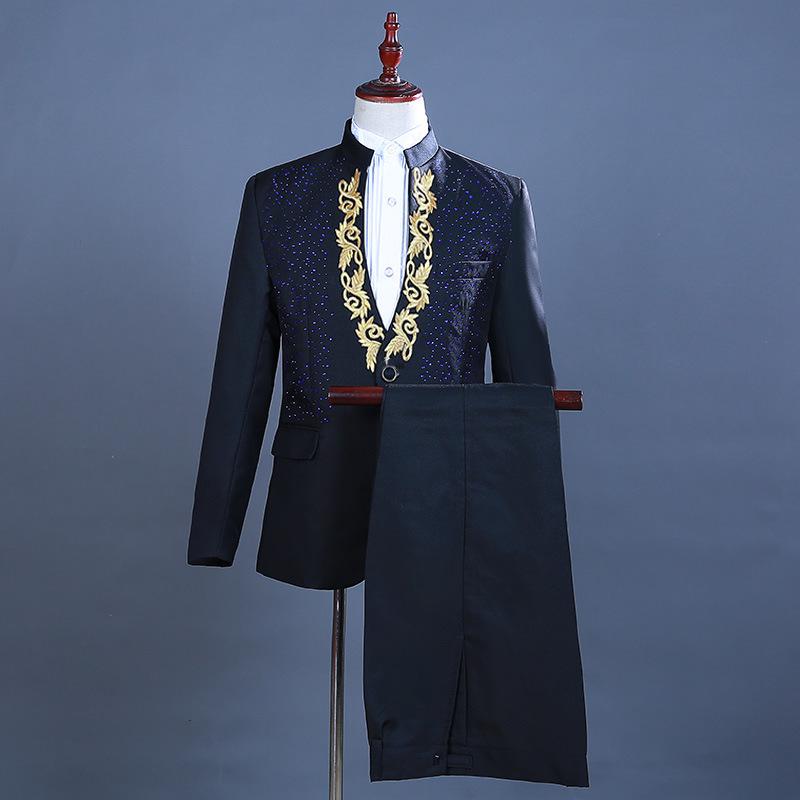 Men s Rhinestone Flower Stand-Collar Suit Set for Formal Events and Performances 3XL чёрный
Men s Rhinestone Flower Stand-Collar Suit Set for Formal Events and Performances 3XL чёрный