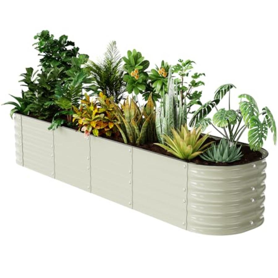 Raised Garden Bed Kit 8×2×1.4 FT Magnesium-Aluminum-Zinc Stainless Steel Metal Planter Box for Planting Outdoor Plants Vegetabl United States
Raised Garden Bed Kit 8×2×1.4 FT Magnesium-Aluminum-Zinc Stainless Steel Metal Planter Box for Planting Outdoor Plants Vegetabl United States