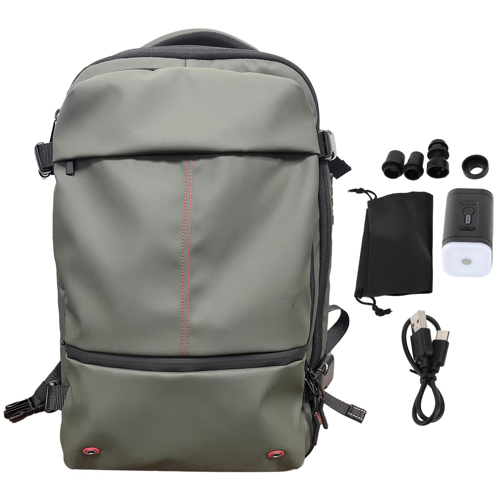 Vacuum Backpack 19 Inch Large Capacity Stylish Casual Waterproof Men Expandable Backpack with Vacuum Pump for Travel Business зелений
Vacuum Backpack 19 Inch Large Capacity Stylish Casual Waterproof Men Expandable Backpack with Vacuum Pump for Travel Business зелений