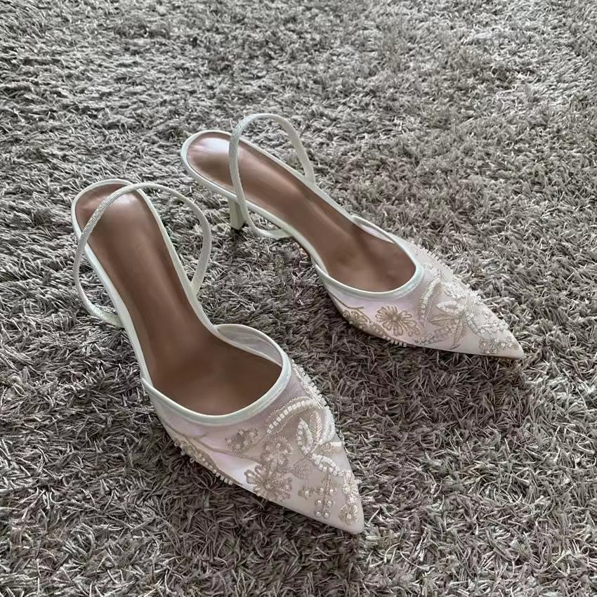 Mesh Embroidered Thin High Heels Sandals Women Summer Sexy Slingback Pointed Toe Pumps Dress Shoes 42 белый
Mesh Embroidered Thin High Heels Sandals Women Summer Sexy Slingback Pointed Toe Pumps Dress Shoes 42 белый