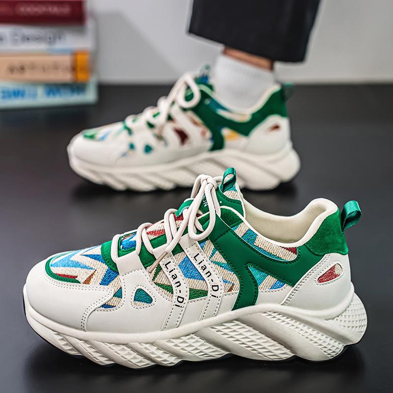 Men s shoes spring trend versatile junior high school students leisure sports thick sole heightening trend Internet celebrity foreign trade dad trendy 39
Men s shoes spring trend versatile junior high school students leisure sports thick sole heightening trend Internet celebrity foreign trade dad trendy 39