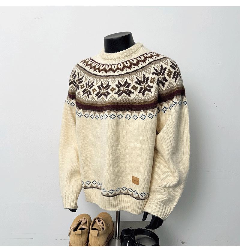 Unisex Nordic Style Red Jacquard Knit Sweater - Cozy Christmas & Winter Trend XXL брудно-білий
Unisex Nordic Style Red Jacquard Knit Sweater - Cozy Christmas & Winter Trend XXL брудно-білий