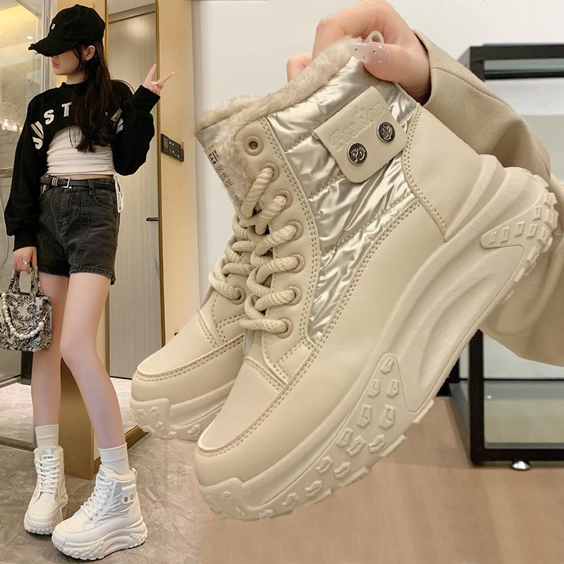 Fleece high-top snow boots for women s winter new student ins Korean version of warm casual platform cotton shoes P6011 35 хаки
Fleece high-top snow boots for women s winter new student ins Korean version of warm casual platform cotton shoes P6011 35 хаки