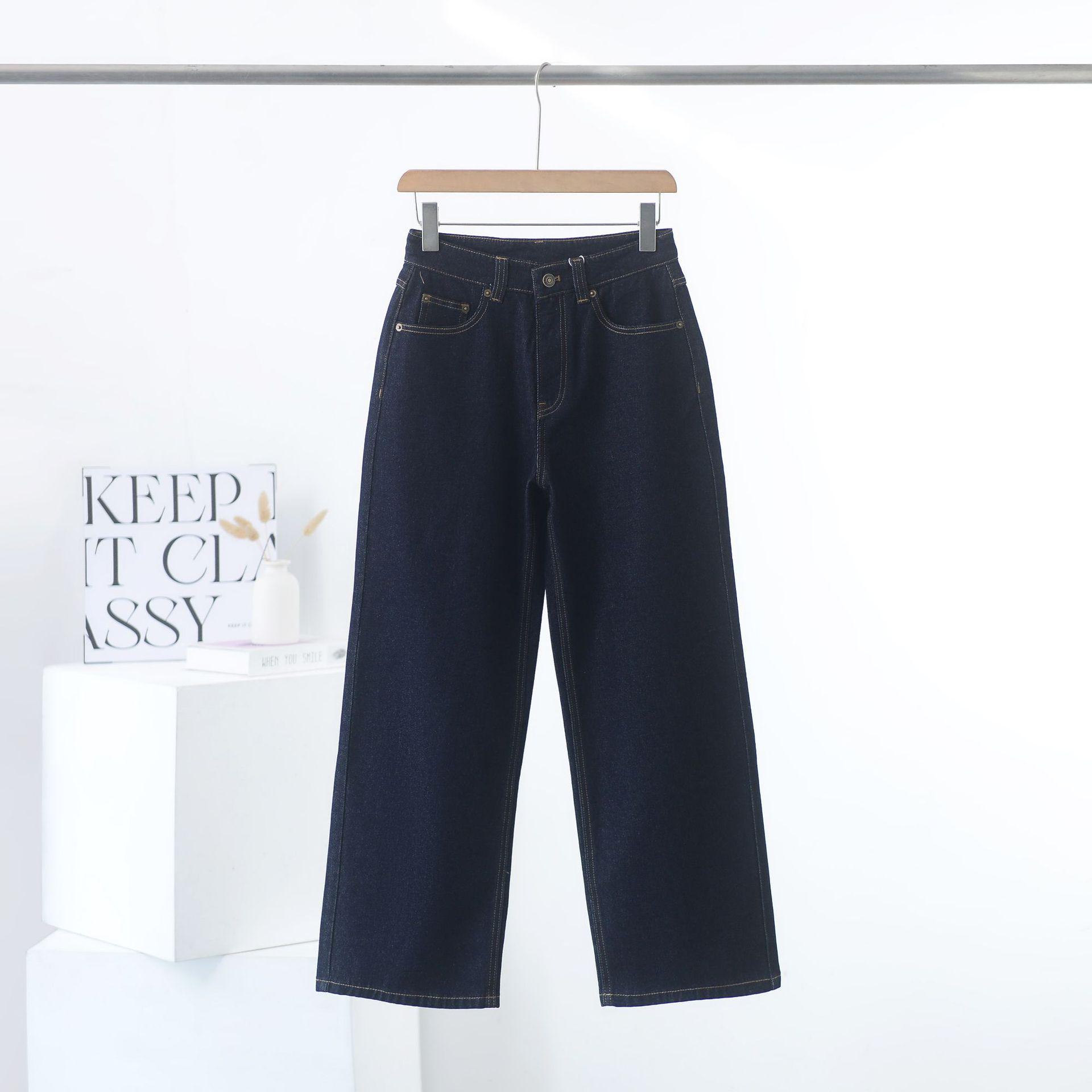 2026 Retro Straight-Leg Jeans with Monkey Embroidery - Japanese/Korean Inspired Casual Wide-Leg Pants for Women 30 синій
2026 Retro Straight-Leg Jeans with Monkey Embroidery - Japanese/Korean Inspired Casual Wide-Leg Pants for Women 30 синій