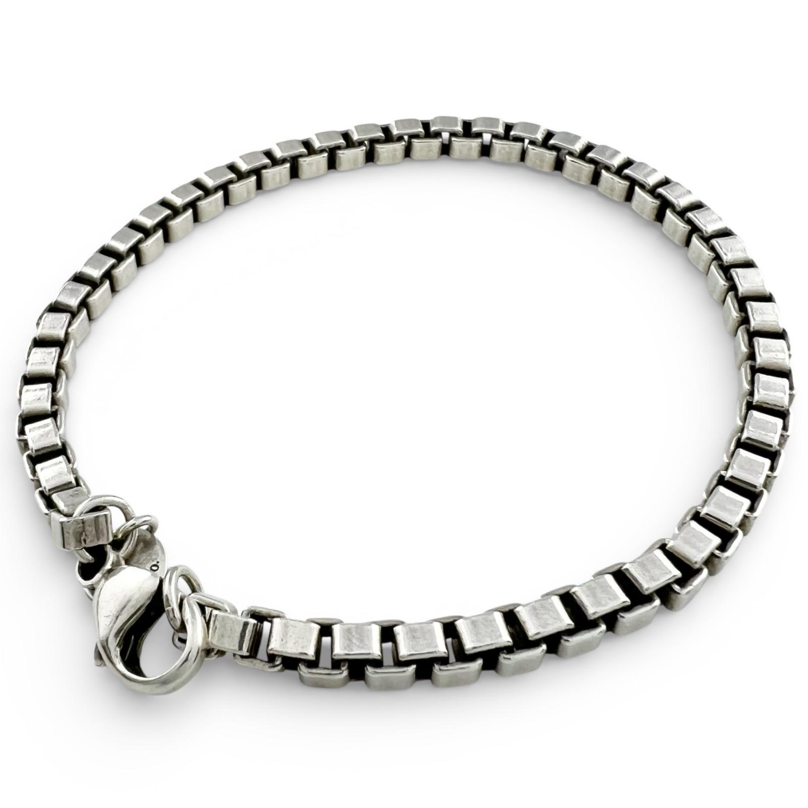Great TIFFANY&Co. bracelet Venetian bracelet Silver AG925 mens Used
Great TIFFANY&Co. bracelet Venetian bracelet Silver AG925 mens Used