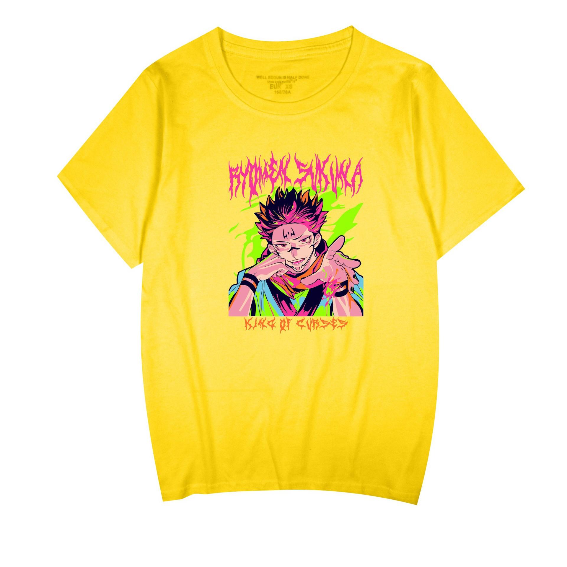 Jujutsu Kaisen Anime Women Men s T-shirts Cartoon Printed O-Neck Short Sleeves Fashion Mens Clothing Streetwear XXS жовтий
Jujutsu Kaisen Anime Women Men s T-shirts Cartoon Printed O-Neck Short Sleeves Fashion Mens Clothing Streetwear XXS жовтий