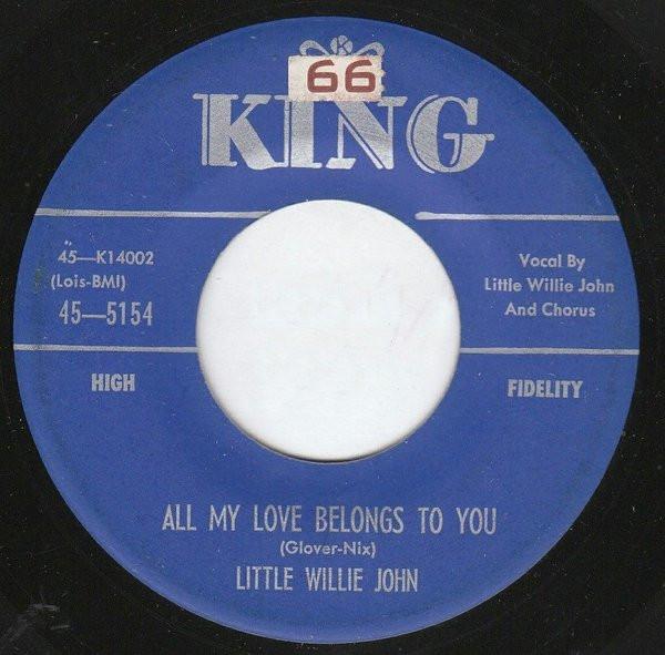 7inch Record LITTLE WILLIE JOHN - All My Love Belongs To You / Why Do 455154 King Records 1958 US Rock Used
7inch Record LITTLE WILLIE JOHN - All My Love Belongs To You / Why Do 455154 King Records 1958 US Rock Used