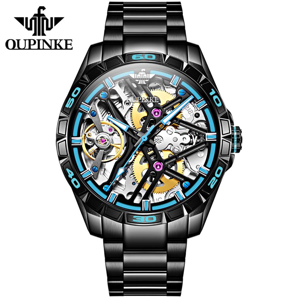OUPINKE Новые деловые и повседневные мужские часы Водонепроницаемые Полностью автоматические механические часы Полностью полые Часы высокого класса
OUPINKE Новые деловые и повседневные мужские часы Водонепроницаемые Полностью автоматические механические часы Полностью полые Часы высокого класса