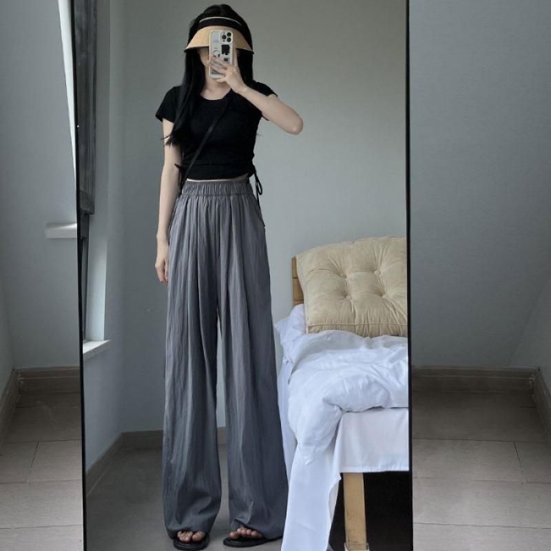 Spring Summer Women Loose Wide Leg Pants Casual Elastic Waist Stright Long Wide Leg Casual Pant Trousers XS сірий
Spring Summer Women Loose Wide Leg Pants Casual Elastic Waist Stright Long Wide Leg Casual Pant Trousers XS сірий