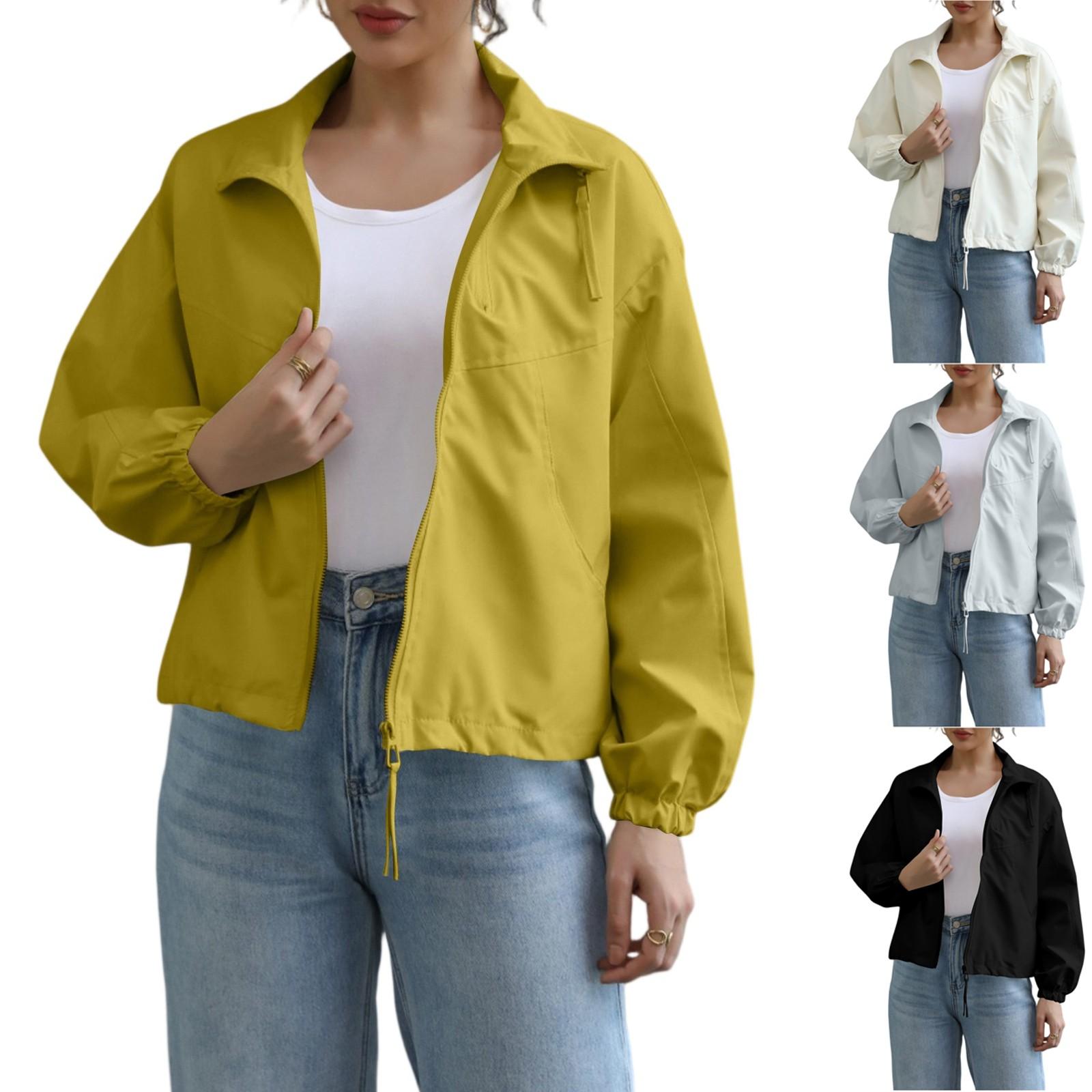 Women s Fashionable Trench Coat Short Standing Collar Thin Jacket XL жовтий
Women s Fashionable Trench Coat Short Standing Collar Thin Jacket XL жовтий