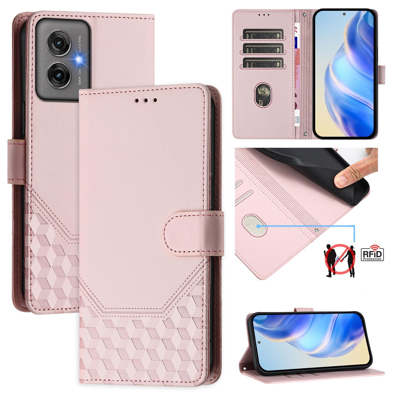 For Motorola Moto G55 5G Case Imprinted Honeycomb RFID Blocking Leather Phone Cover with Strap B
For Motorola Moto G55 5G Case Imprinted Honeycomb RFID Blocking Leather Phone Cover with Strap B