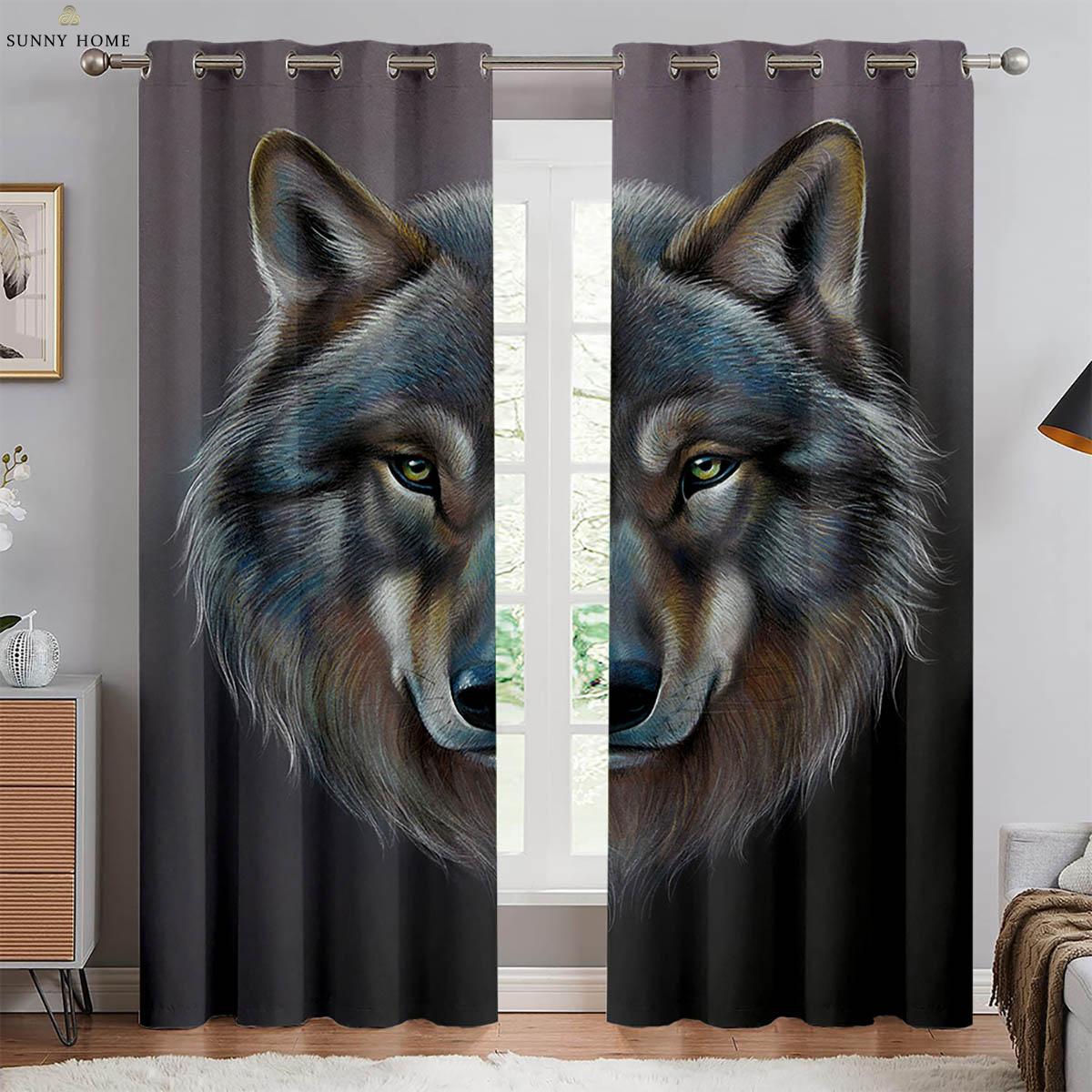 Star Wolf Animal 3D Print Printing Curtain Bedroom Living Study Kitchen Area Light Blocking Heat Insulation Curtain Can Be Customized 2Pcs W100xH130(CM) folio&Grommet Top
Star Wolf Animal 3D Print Printing Curtain Bedroom Living Study Kitchen Area Light Blocking Heat Insulation Curtain Can Be Customized 2Pcs W100xH130(CM) folio&Grommet Top