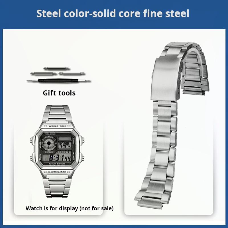 AE1200 Metal case+strap mod kit For Casio small block AE-1200 AE-1300 Stainless steel strap Black Silver Watch band Men Bracelet For AE-1200 AE1300
AE1200 Metal case+strap mod kit For Casio small block AE-1200 AE-1300 Stainless steel strap Black Silver Watch band Men Bracelet For AE-1200 AE1300