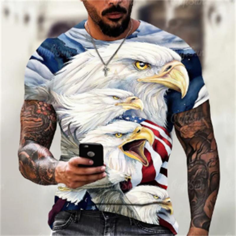 American Eagle Graphics Men s T-shirt 3D Print T-shirt Animal Camisetas Pattern Short Sleeve Top Summer Casual Men s Clothing
American Eagle Graphics Men s T-shirt 3D Print T-shirt Animal Camisetas Pattern Short Sleeve Top Summer Casual Men s Clothing